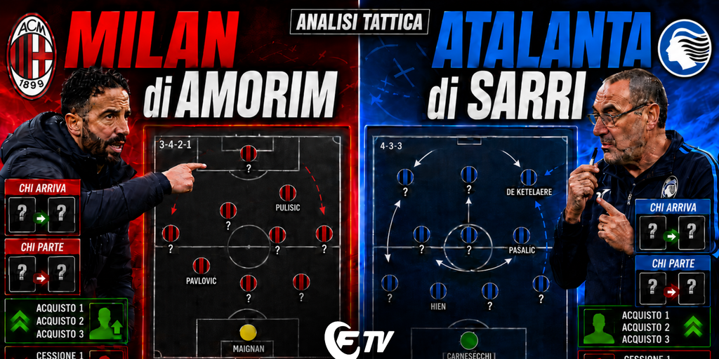 Copertina: LIVE! Il Milan di Amorim e l'Atalanta di Sarri | Nico Paz, Jones, Greenwood e Soulè: calciomercato | Fantamondiale  | Summer Vibes | Fantacalcio Tv