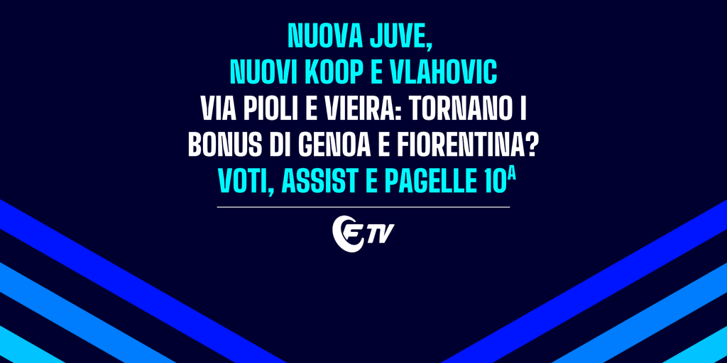 Copertina: LIVE! Koop, Vlahovic e la Juve di Spalletti | Via Pioli e Vieira, tornano i bonus di Genoa e Fiorentina | Spiegazione voti | Senza Bonus | Fantacalcio TV
