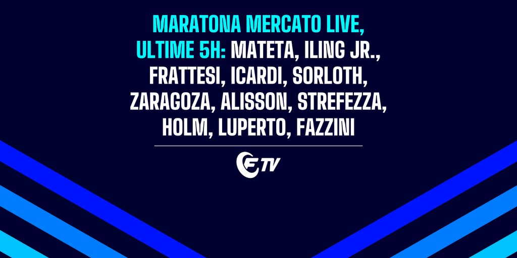 Copertina: LIVE! Meratona mercato: Mateta, Icardi, Alisson e Zaragoza | News: Pulisi, Leao e Yildiz | Senza Bonus | Fantacalcio TV