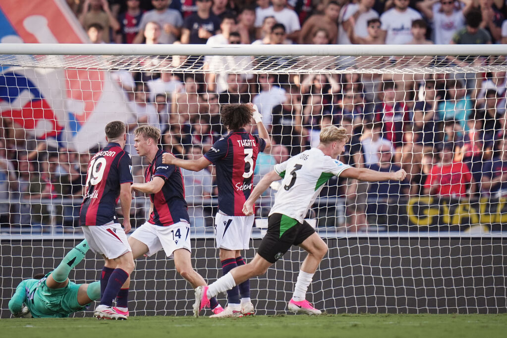Doig a segno in Bologna-Sassuolo (LaPresse)