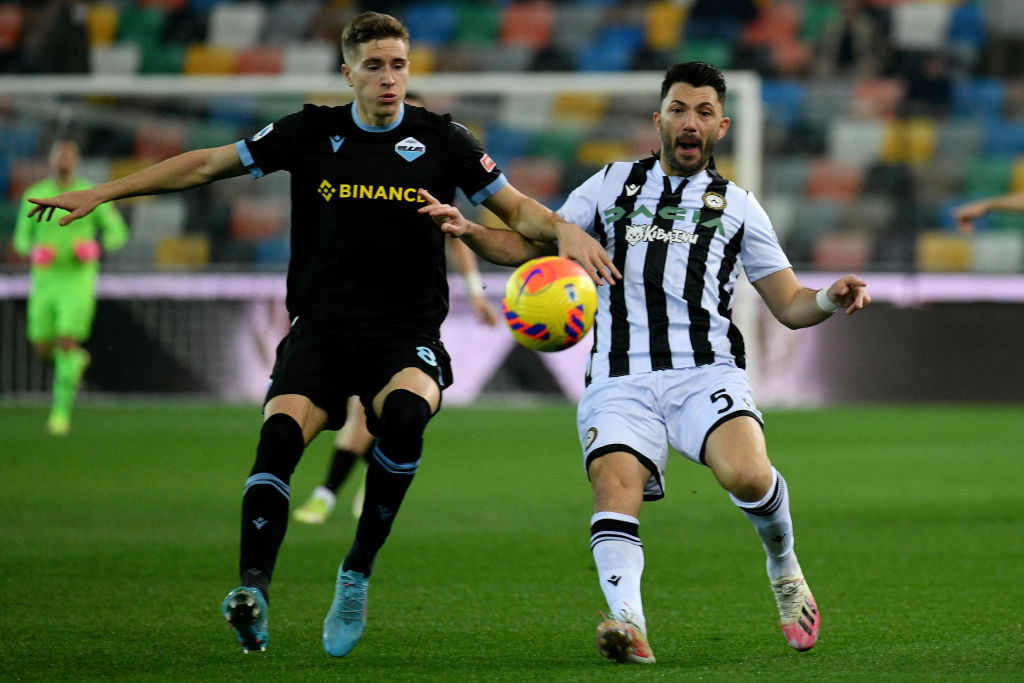 Un momento di gioco tra Udinese e Lazio (Getty Images)
