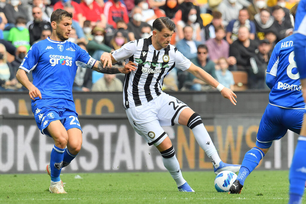 Udinese, Samardzic si prepara per il gol (Getty)