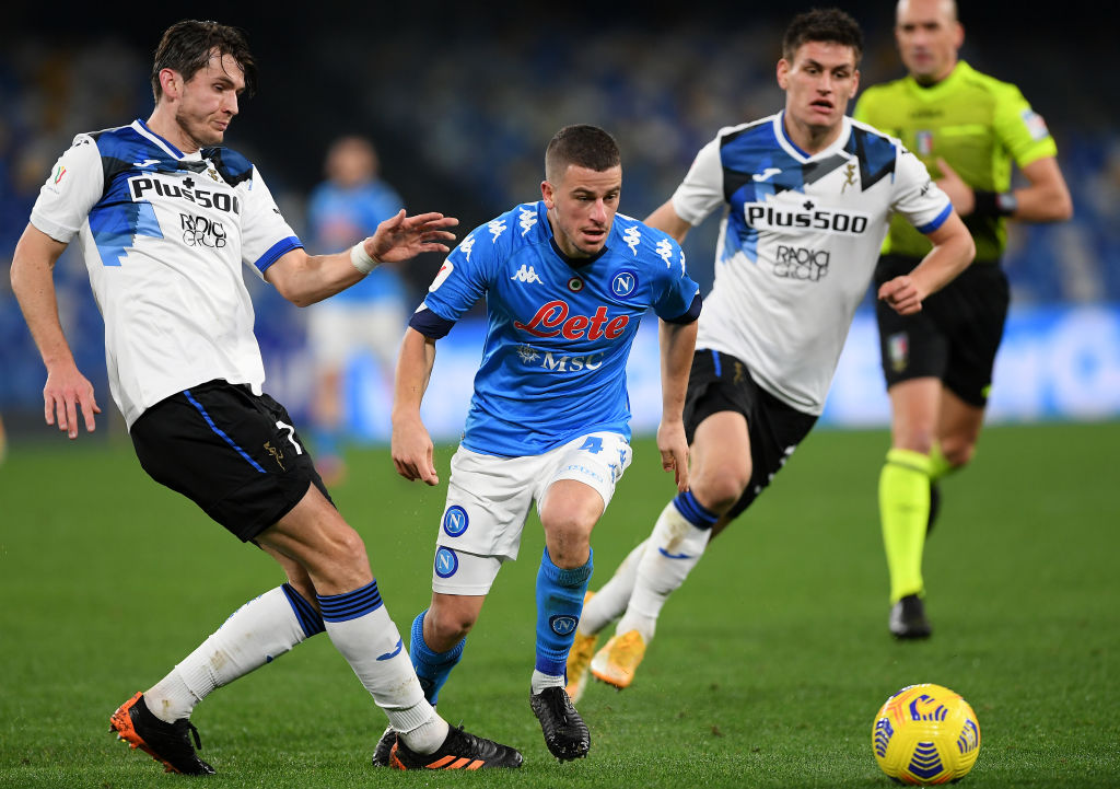 Napoli-Atalanta, una fase di gioco (getty)
