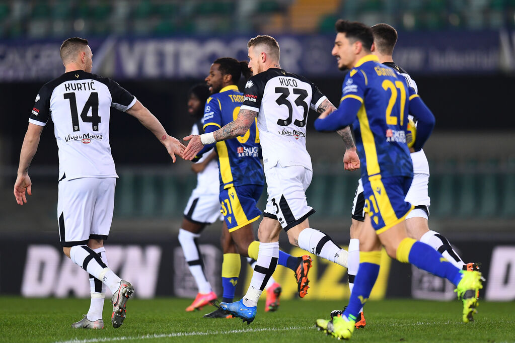 Verona - Parma, l'esultanza di Kucka dopo il rigore (getty)