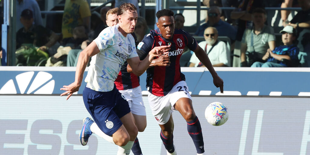 Copertina: Gol e spettacolo all'ultimo giro: Bologna-Inter finisce 3-3