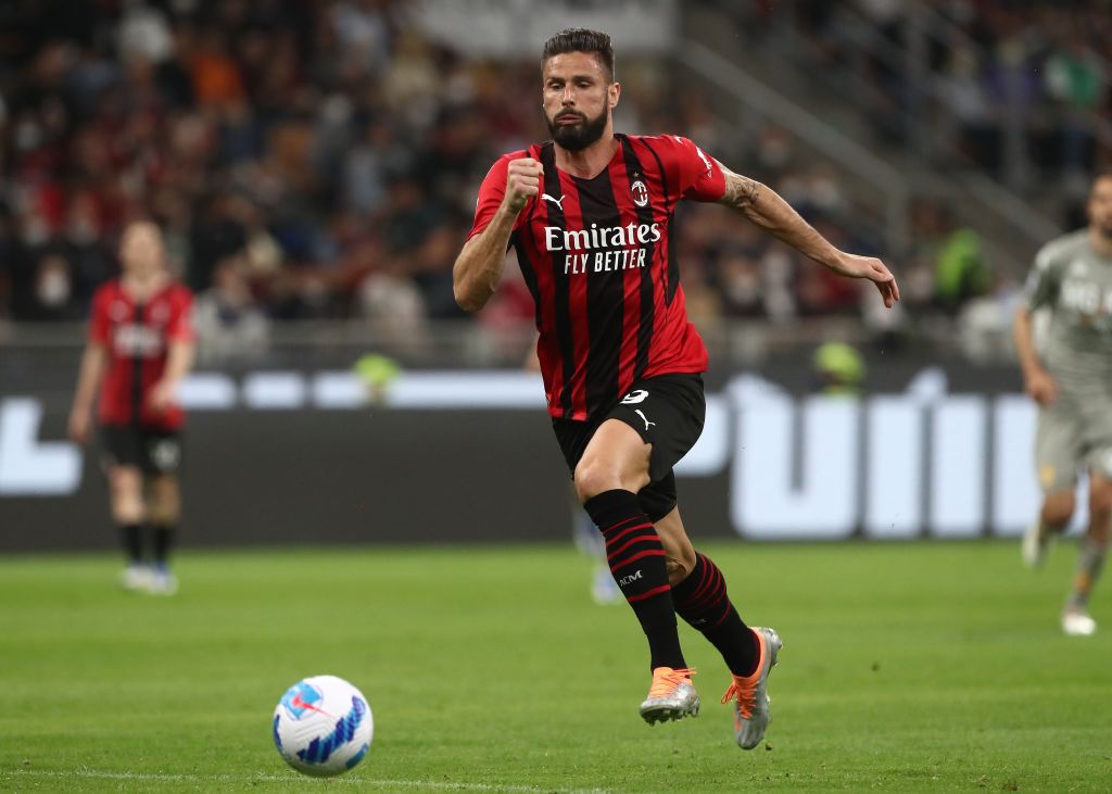 Inter-Milan, Giroud al centro dell'attacco rossonero (Getty Images)