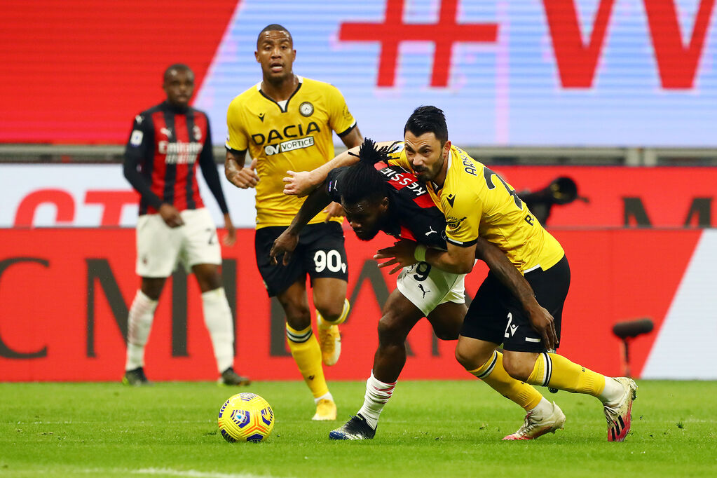 Milan - Udinese, Kessié a duello con Arslan (Getty)