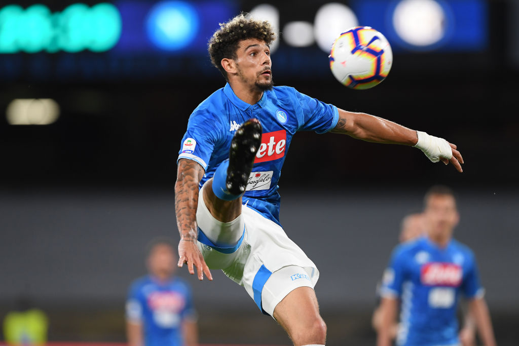 Malcuit in azione. Qui, con la maglia del Napoli (Getty Images)