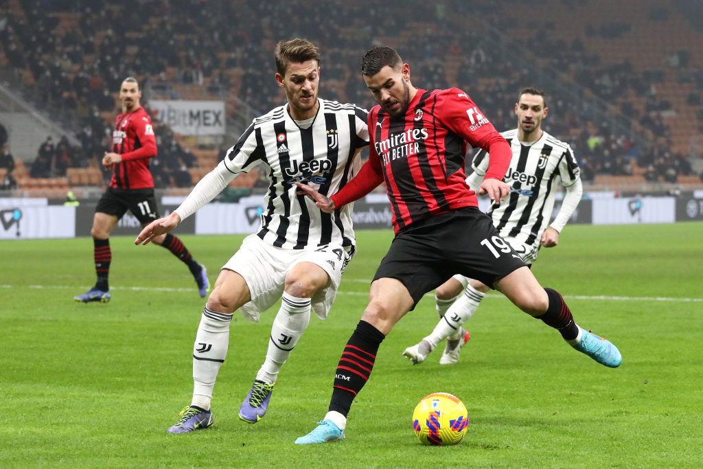 Una fase di gioco di Milan-Juventus (Getty Images)