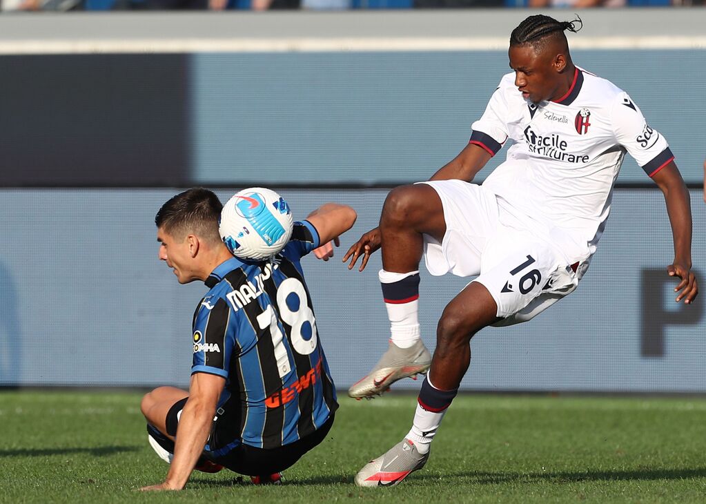Atalanta - Bologna, Kingsley a duello con Malinovskyi (Getty)