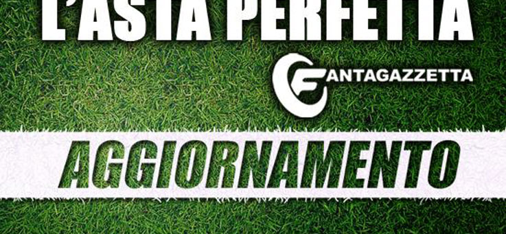 Copertina: Aggiornamento Guida per l'asta perfetta di Fantagazzetta 2016