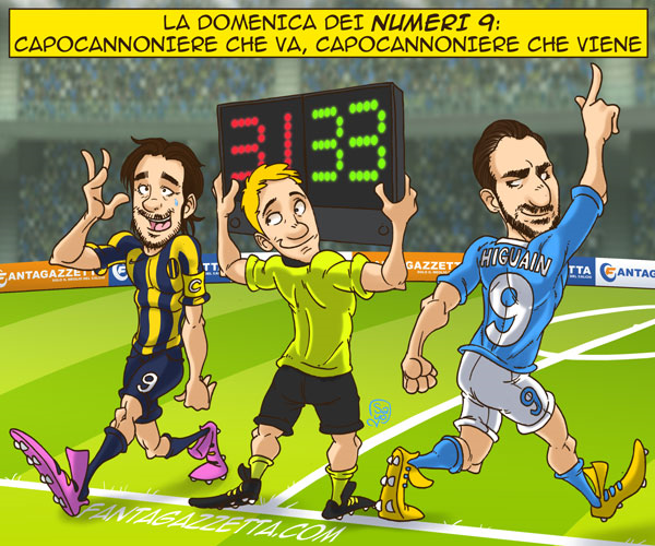 Copertina: LA VIGNETTA DI FG - La domenica dei capocannonieri
