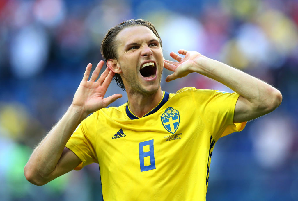 Ekdal con la maglia della Svezia (getty)