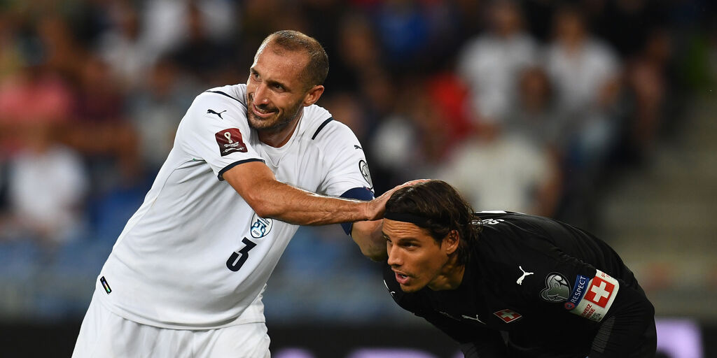 Svizzera-Italia, Chiellini: "Meglio che agli Europei, mancato solo il gol" (Getty Images) Svizzera-Italia, Chiellini: "Meglio che agli Europei, mancato solo il gol" (Getty Images)
