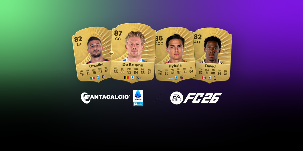 Copertina: I due mondi virtuali di EA SPORTS FC™ 26 e Fantacalcio® si uniscono ora per celebrare una grande passione