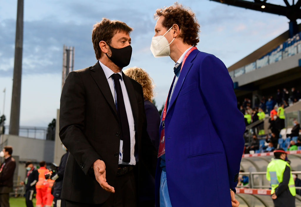 Juventus, John Elkann con Andrea Agnelli (Getty Images)
