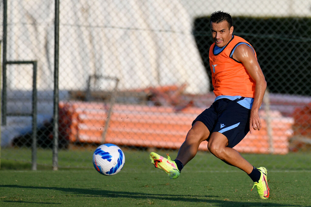 Lazio, Pedro durante l'allenamento (Getty)