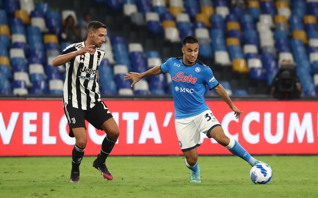 Napoli, Ounas a duello con De Sciglio (Getty)