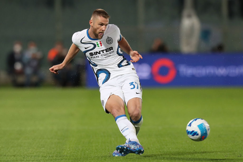 Skriniar in gol stasera in Sheriff Tiraspol-Inter di Champions League (Getty Images)