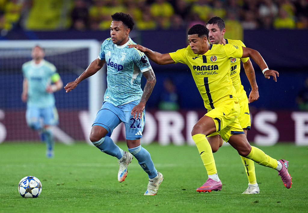 Un momento di gioco tra Villareal e Juventus (Getty Images)