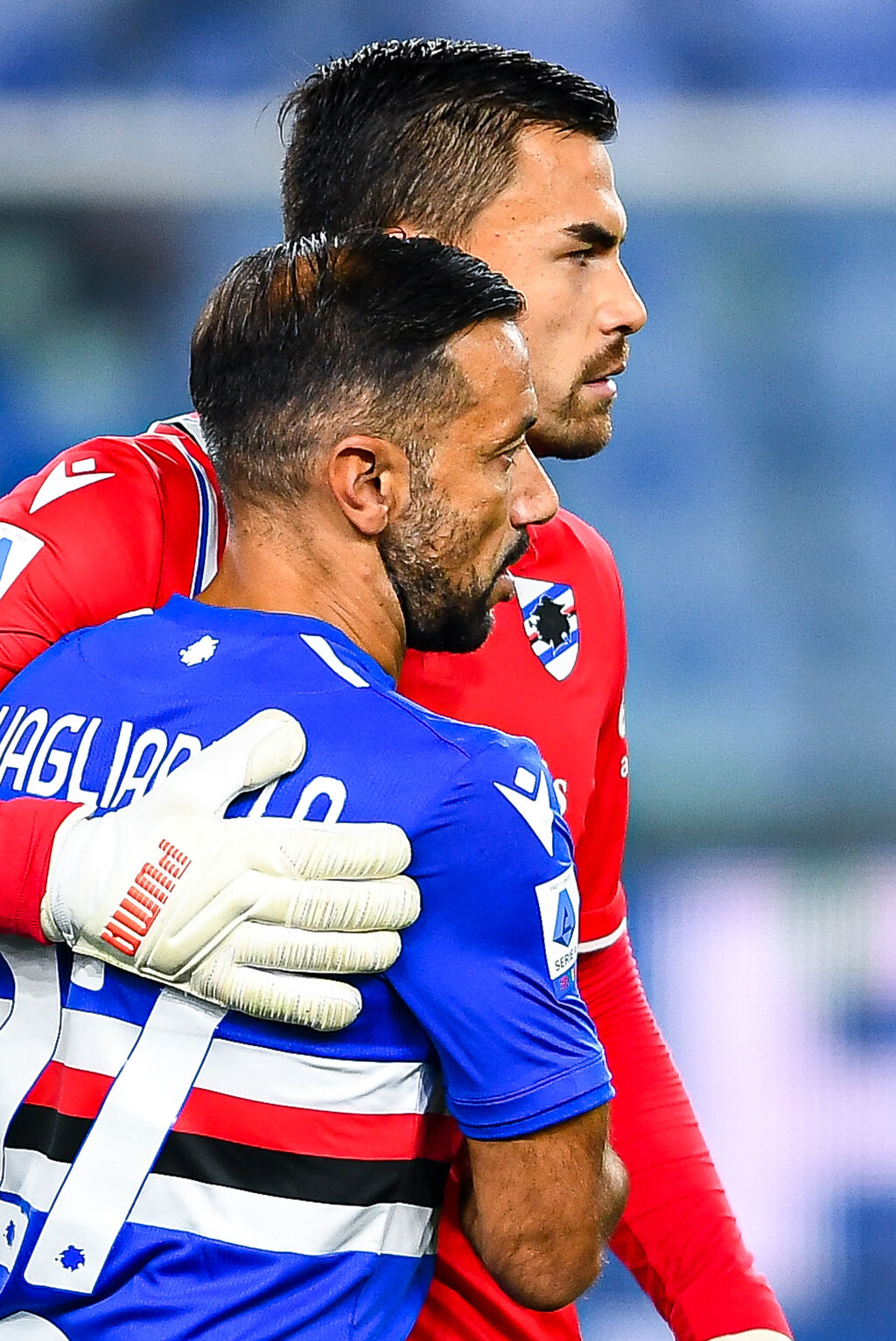 Sampdoria, Audero e Quagliarella si abbracciano (Getty)