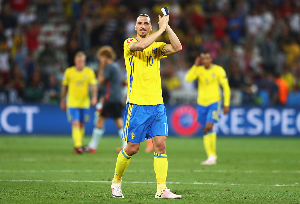 Ibrahimovic con la maglia della Svezia (getty)