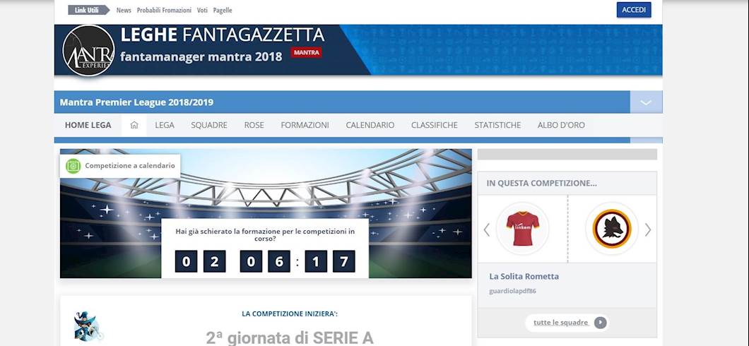 Copertina: FANTARACCONTI - Asta fantacalcio: stadio di proprietà e vincoli anche sull’età e sulla nazionalità dei calciatori da acquistare