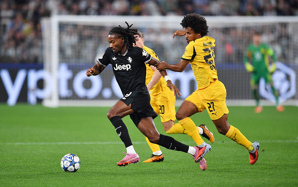 Un momento di gioco tra Juventus e Borussia Dortmund (Getty Images)