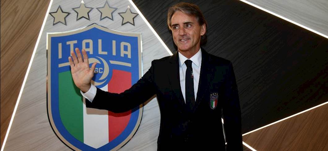 Copertina: Italia, presentato Mancini: "Diventare Ct per me è motivo di orgoglio. Balotelli lo chiameremo"