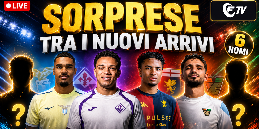 Copertina: LIVE! 6 sorprese tra i nuovi arrivi | Mazraoui, Spence, Kessie, Summerville | Fantamondiale | Summer Vibes | Fantacalcio TV