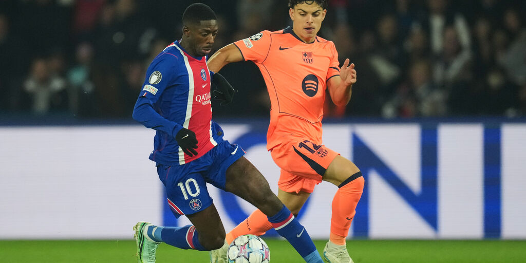 Copertina: Psg-Barcellona, poker di infortuni: anche Kvaratskhelia ko, si teme la rottura del crociato