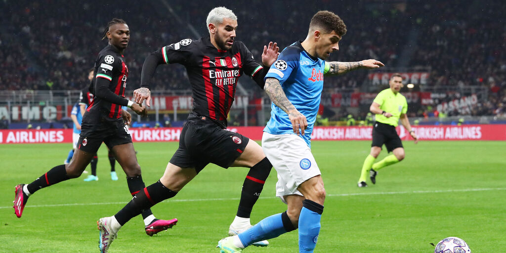 Copertina: Champions League, al Milan il primo round: Napoli battuto per 1-0, segna Bennacer