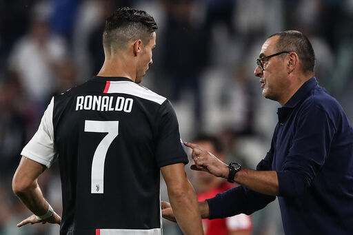 Ronaldo e Sarri (Getty Images)