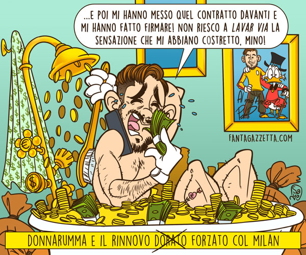 Copertina: LA VIGNETTA DI FG - Donnarumma ed il rinnovo "forzato" col Milan