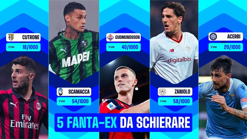 5 Fanta-Ex da schierare nella 11^ giornata (Fantacalcio TV)