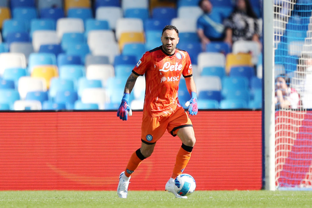 Napoli, Ospina ai saluti dopo il rinnovo di Meret (Getty Images)