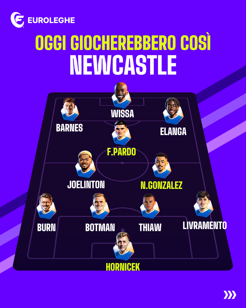Newcastle: Probabile Formazione