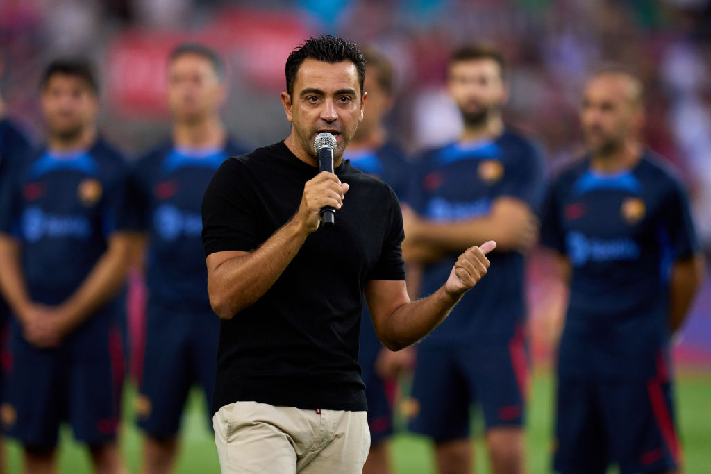 Xavi alla vigilia di Maiorca-Barcellona (Getty Images)