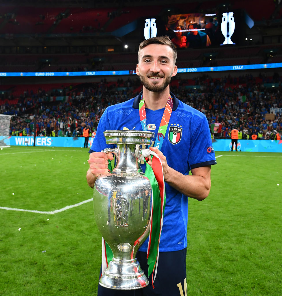 Bryan Cristante festeggia Euro 2020 (getty)