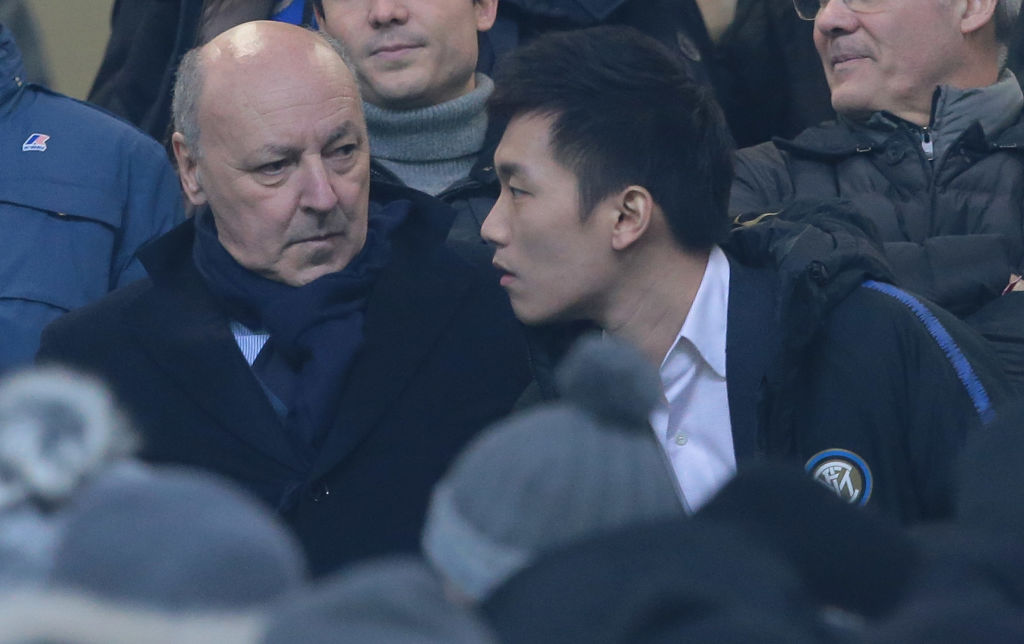 Inter, Zhang con Marotta (Getty Images)