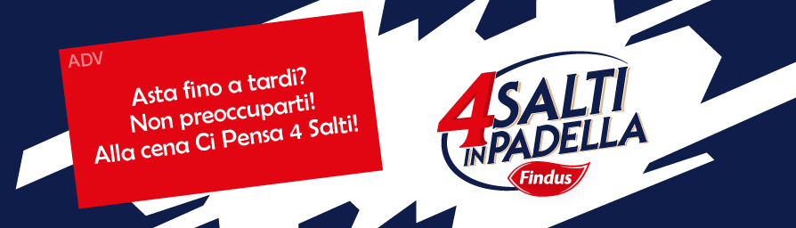  Asta fino a tardi? Non preoccuparti! Alla cena ci pensa 4 Salti!