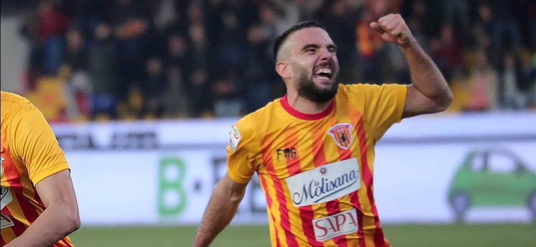 Copertina: Benevento: è Brignola il tuo talismano, mai sconfitto con il giovane attaccante in campo