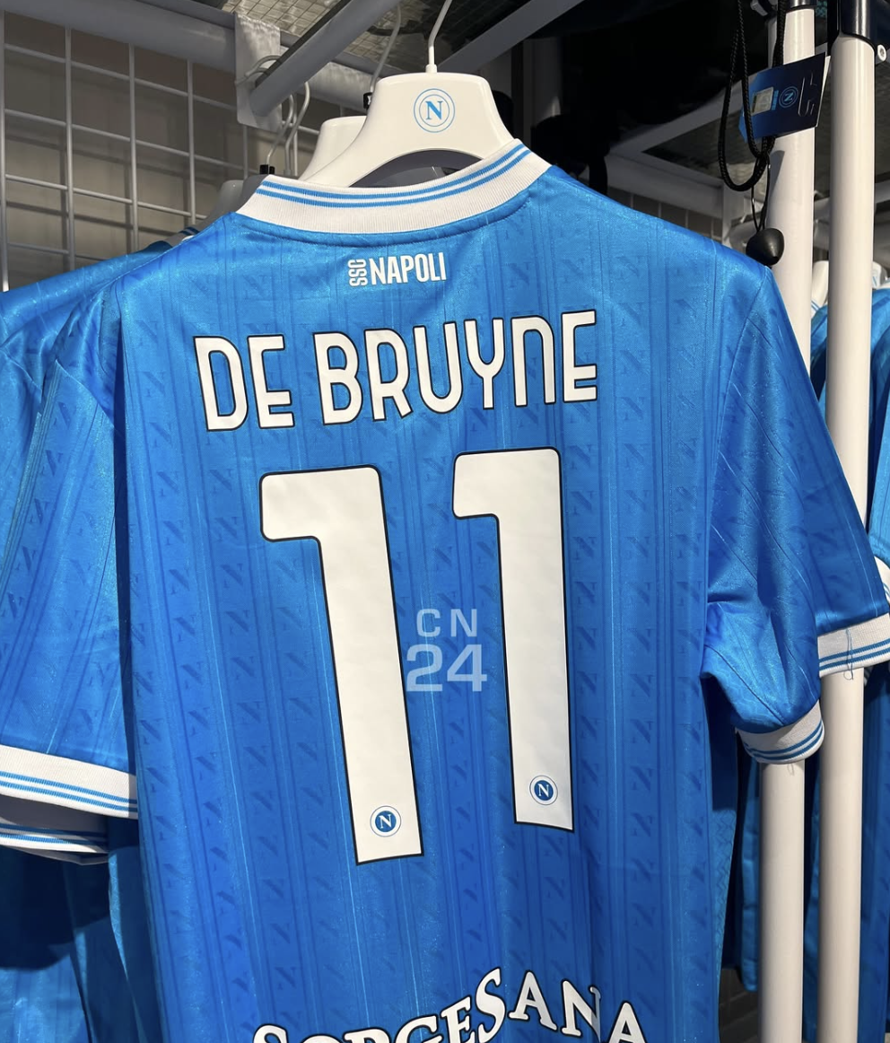 Numero maglia De Bruyne (Foto: CalcioNapoli24)