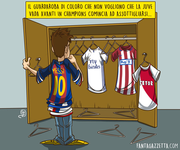 Copertina: LA VIGNETTA DI FG - Guardaroba da Champions