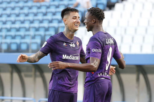 Pulgar festeggia con Kouame (Getty Images)