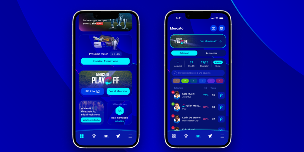 Copertina: FantaChampions, sessione mercato play-off: modalità e come funziona