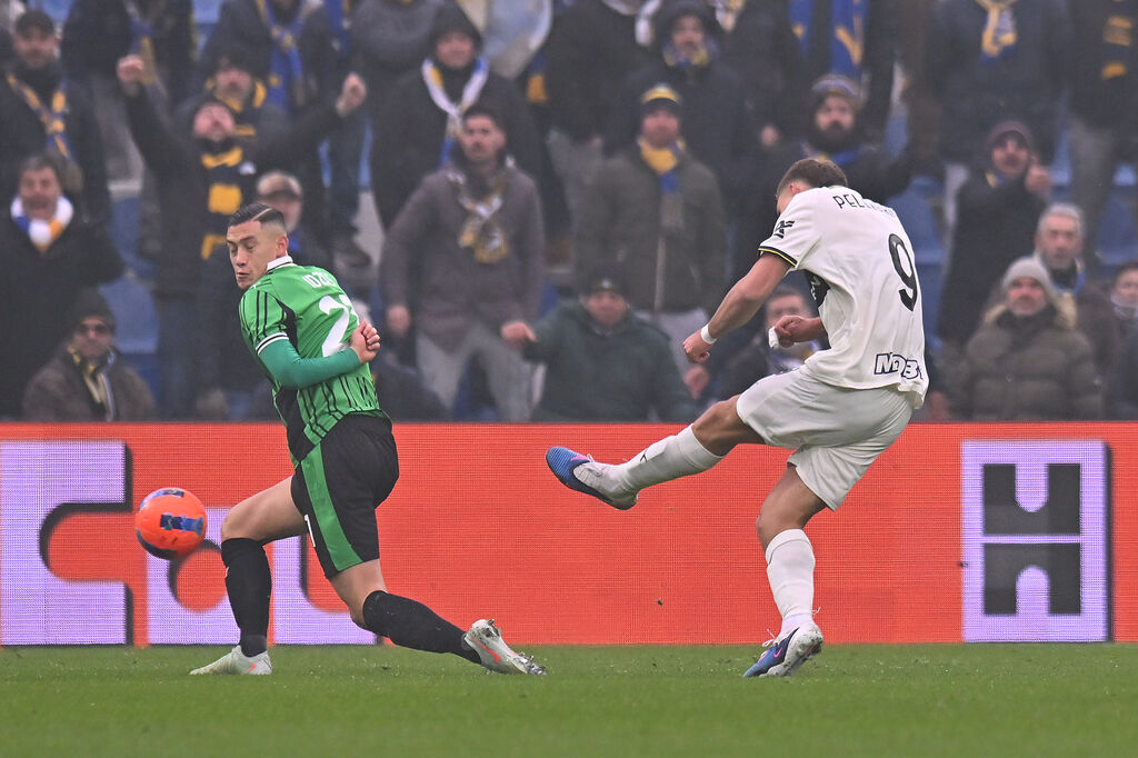 Mateo Pellegrino scocca il tiro dell'1-1 (Getty Images)