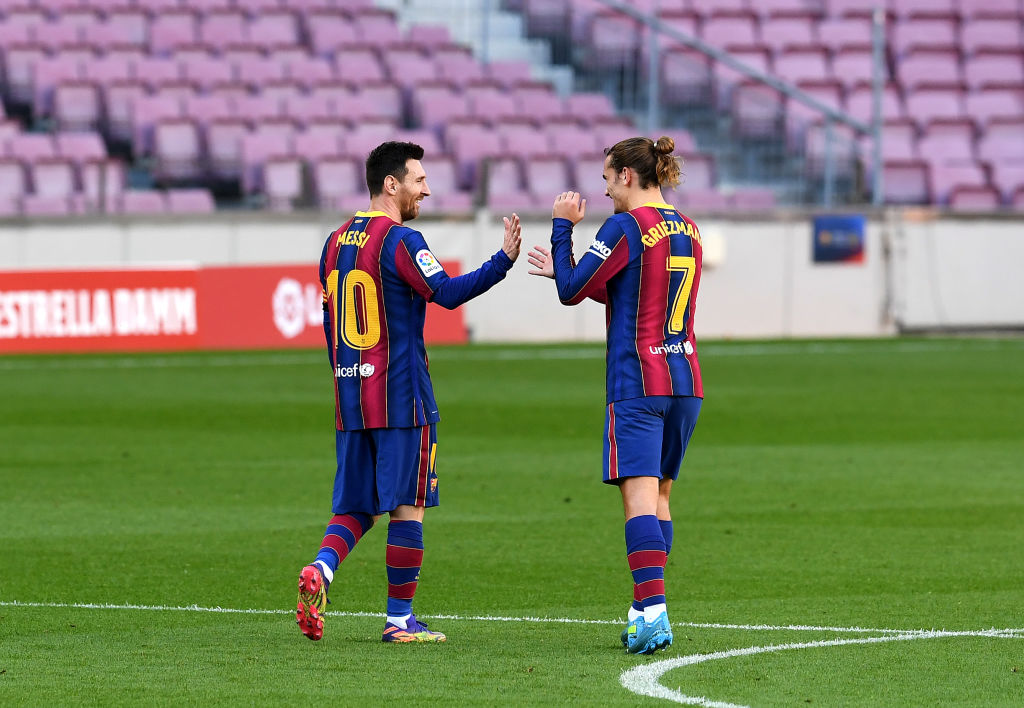 Messi e Griezmann (getty)