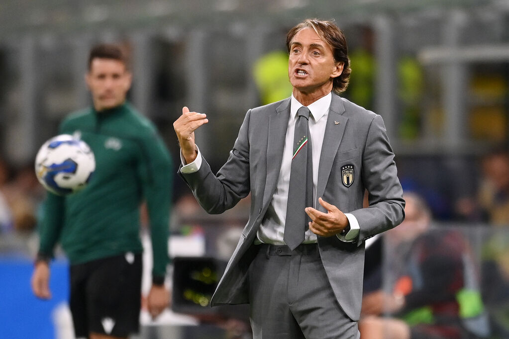 La Nazionale Italiana di Roberto Mancini si giocherà l'accesso alla Final Four di Nations League contro l'Ungheria (Getty Images)