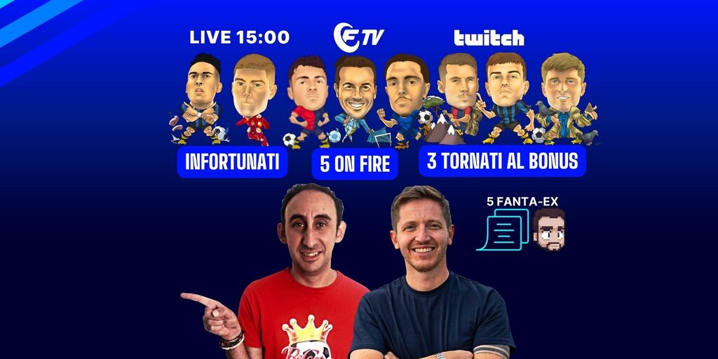 Copertina: LIVE! Pre 'Line-Up Day' | Consigli Fantacalcio 38^ giornata | Lautaro, Dovbyk e il check infortunati | 5 Fanta-Ex da schierare | Fantacalcio TV